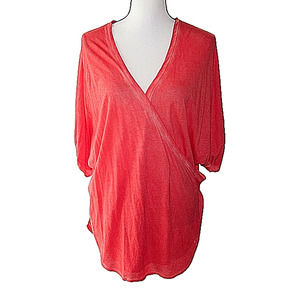 Free People Movement Oversized Faux Wrap Top